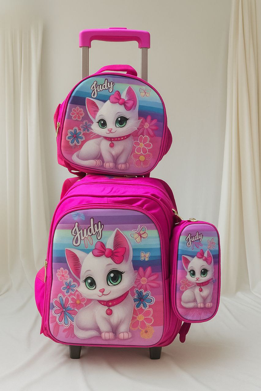 حقيبة ظهر بعجلات 3 قطع