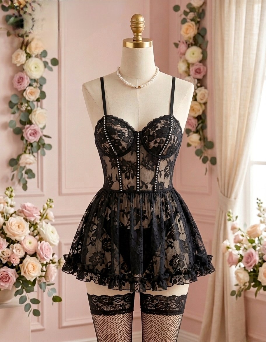 ✨ Ensemble Lingerie 3 Pièces Élégant